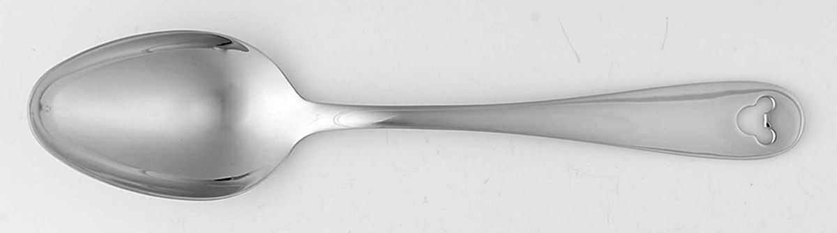 Mickey Mouse (Stainless, Pierced) Solid Serving Spoon by Disney Silver-1
