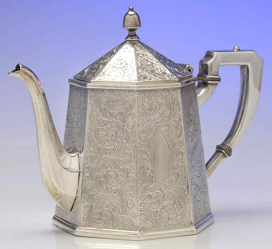 1638 (Silverplate, Hollowware) Teapot by International Silver-1
