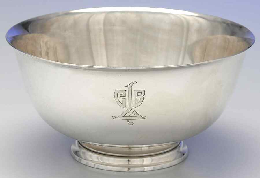 Paul Revere Reproductions (Sterling, Hollowware) 9" Paul Revere Bowl by Dominick & Haff-1