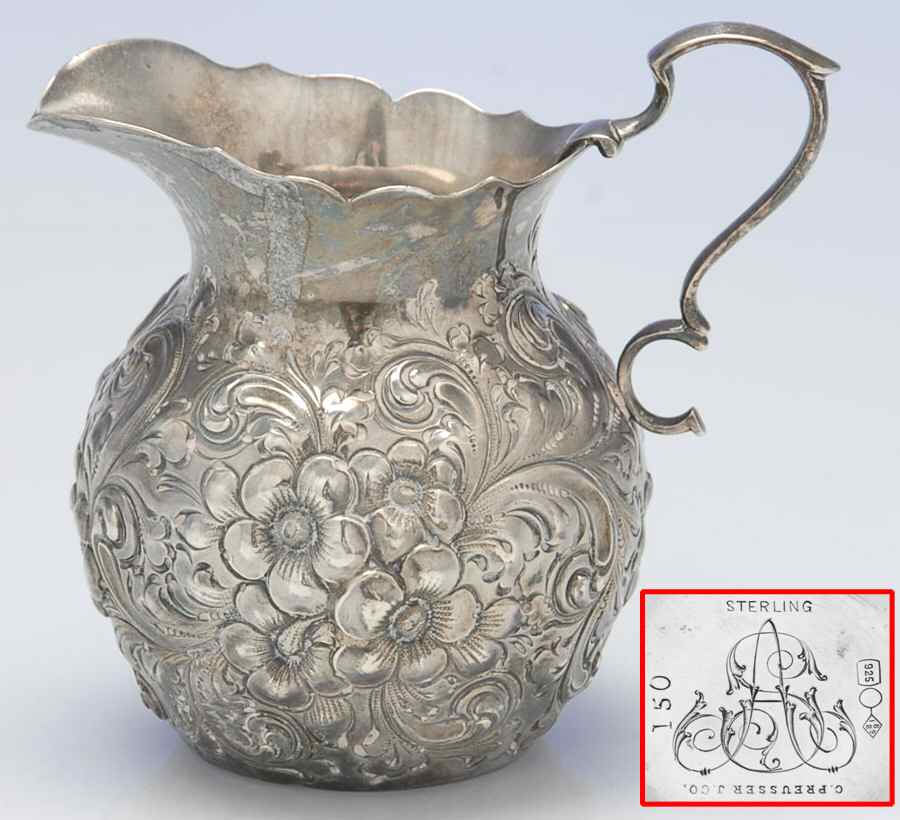 150 (Sterling, Hollowware) Mini Creamer by Dominick & Haff-1
