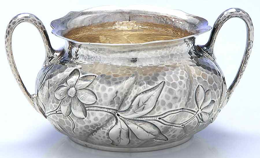 194 (Sterling, Hollowware) Open Sugar Bowl by Dominick & Haff-1