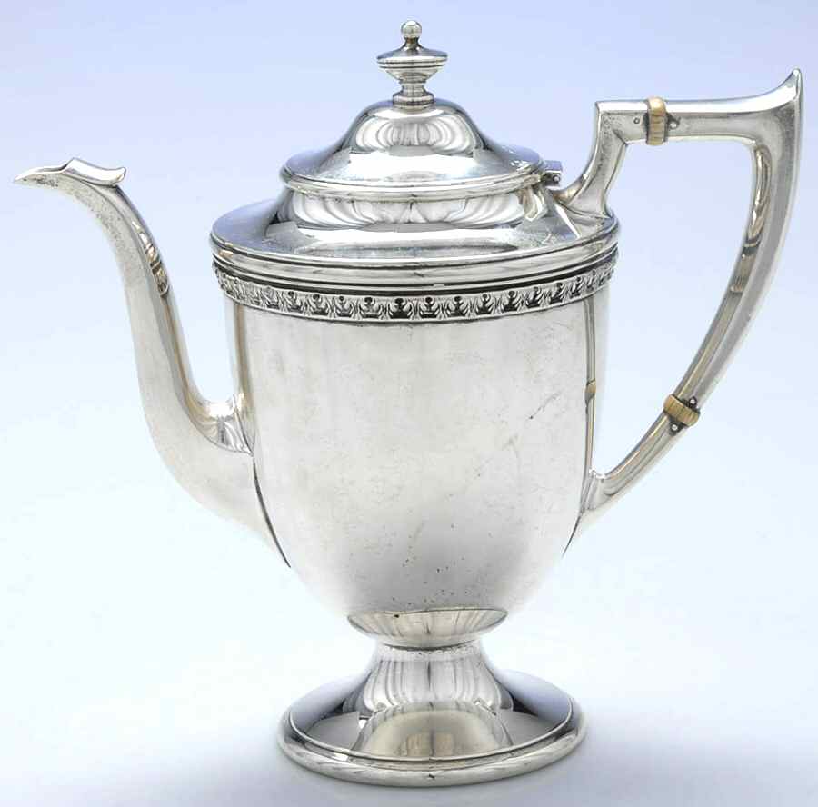 48 (Sterling, Hollowware) Coffee Pot by Durgin-1