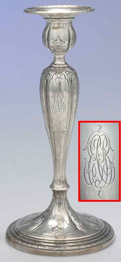 970-90 (Sterling, Hollowware) Weighted Candlestick by Dominick & Haff-1
