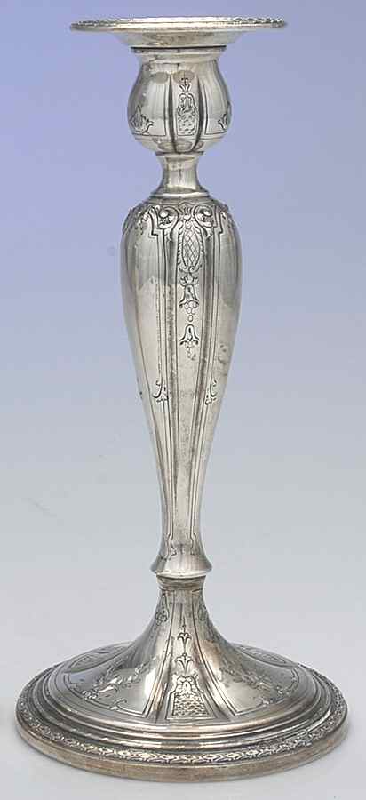 970-90 (Sterling, Hollowware) Weighted Candlestick by Dominick & Haff-1