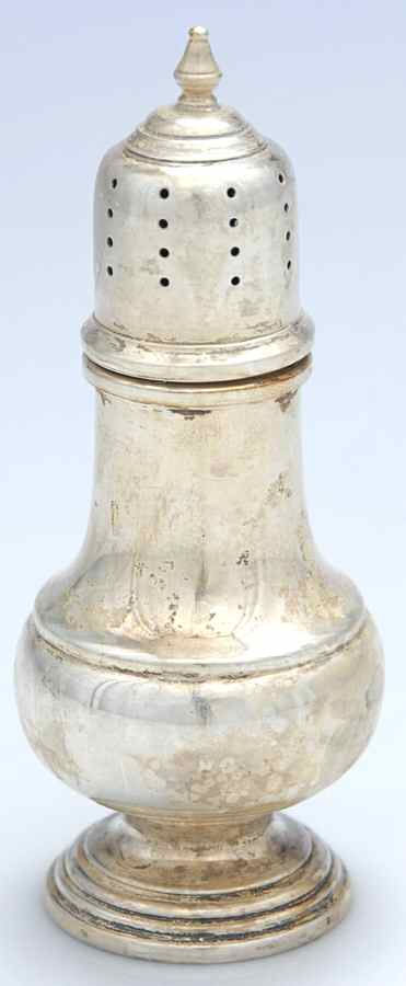 10 (Sterling, Hollowware) Salt Shaker by Dunkirk Silversmiths-1