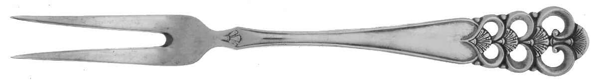 Norrona (Silverplate) Short Handle Pickle/Olive Fork by David Andersen-1