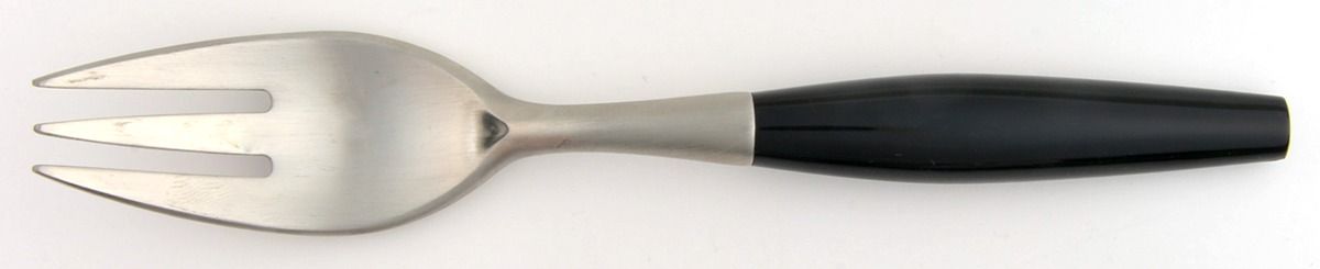 Kongo-Black (Stainless, Satin) Individual Salad Fork by Dansk-1