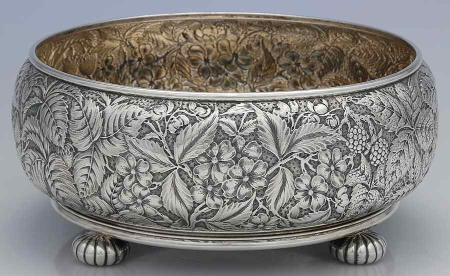 430 (Sterling, Hollowware) 10" 4 Toed Round Centerpiece by Dominick & Haff-1