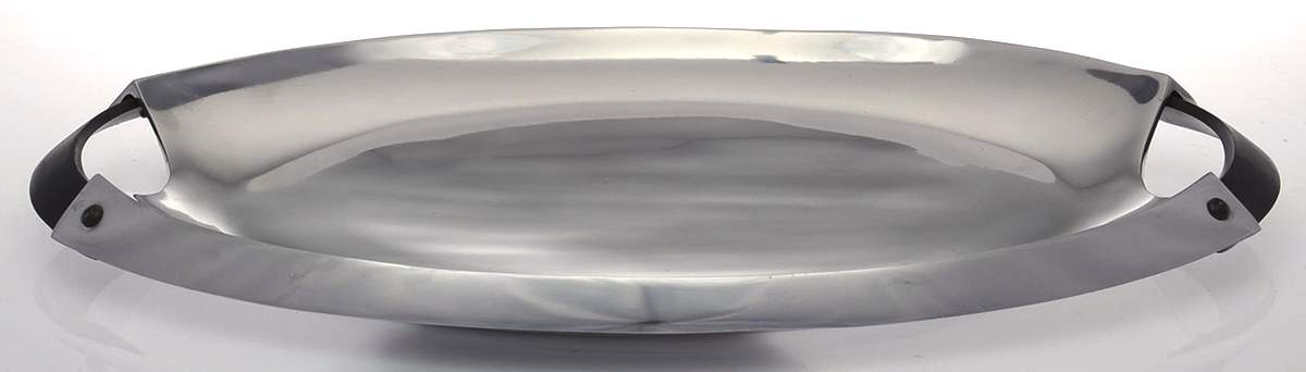 Rivet (Aluminum, Hollowware) 18" Oval Serving Platter by Dansk-1
