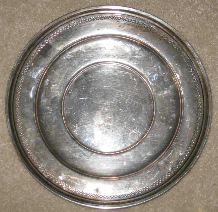 A342 (Sterling, Hollowware) 10" Sandwich Plate by Dominick & Haff-1