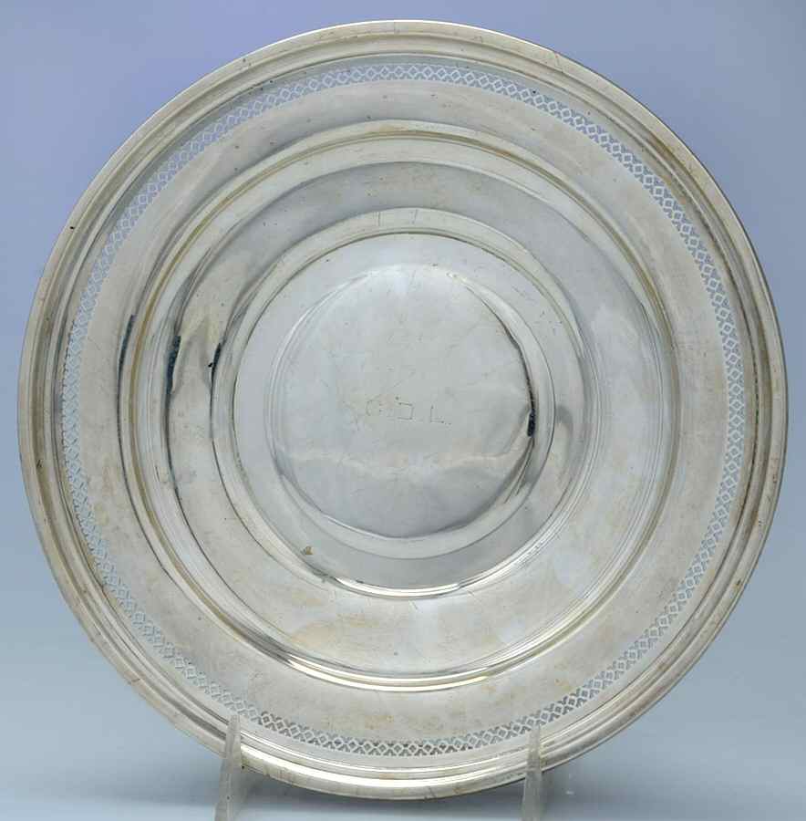 A342 (Sterling, Hollowware) 9" Sandwich Plate by Dominick & Haff-1