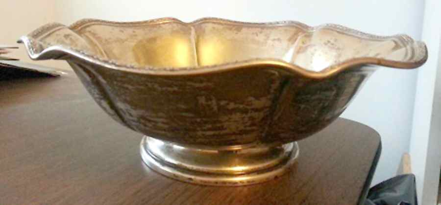 539-78 (Sterling, Hollowware) 10" Round Footed Centerpiece by Dominick & Haff-1