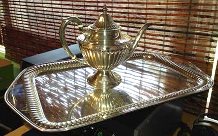107 (Sterling, Hollowware) Teapot by Dunkirk Silversmiths-1