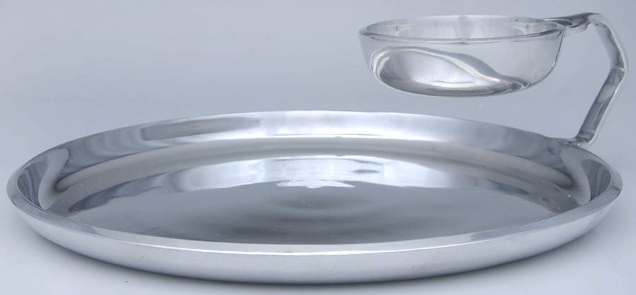 Kobenstyle (Aluminum, Hollowware) 2 Piece Chip & Dip Set by Dansk-1