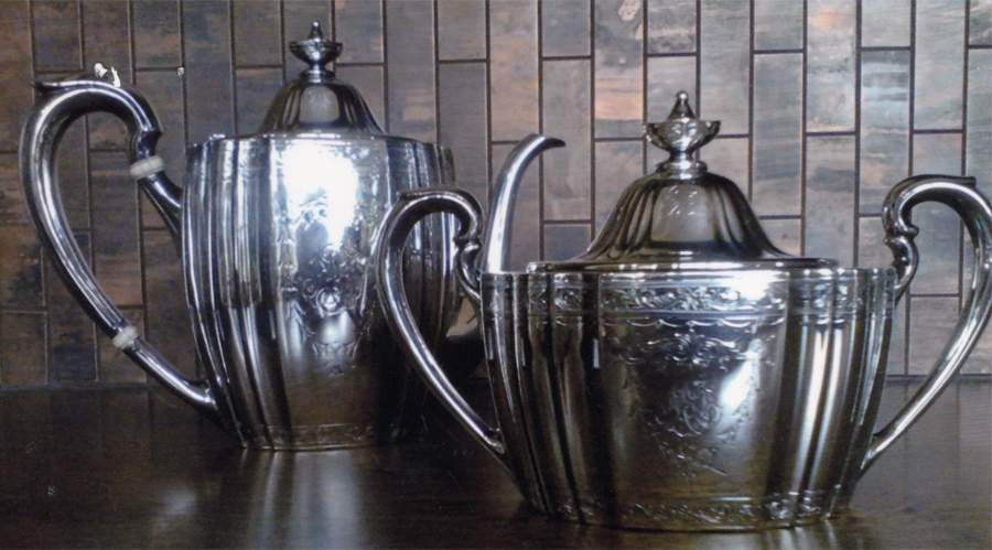 1546 (Sterling, Hollowware) Sugar Bowl & Lid by Dominick & Haff-1