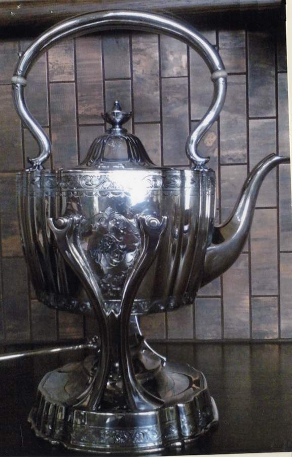 1546 (Sterling, Hollowware) Kettle, Stand & Burner by Dominick & Haff-1