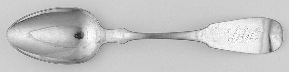 Coin Silver Flatware Tablespoon (Serving Spoon) by D C Jaccard & Co-1