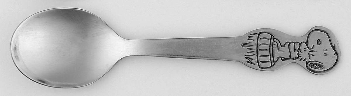 Snoopy (Stainless) Straight Handle Baby Spoon by Danara-1