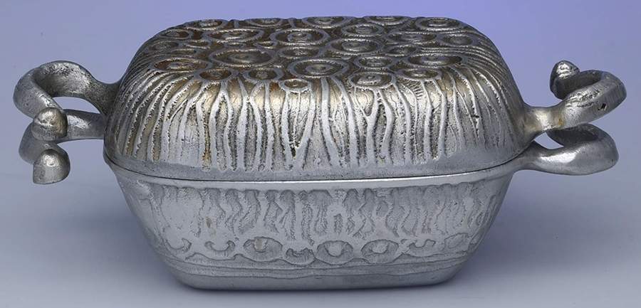 Aluminum Hollowware Oval Covered Vegetable by Don Drumm-1