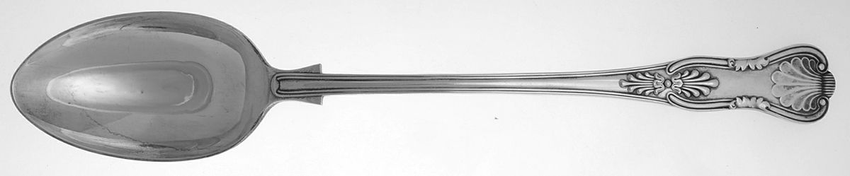 Kings (Silverplate) Solid Platter Spoon by Dixon-1