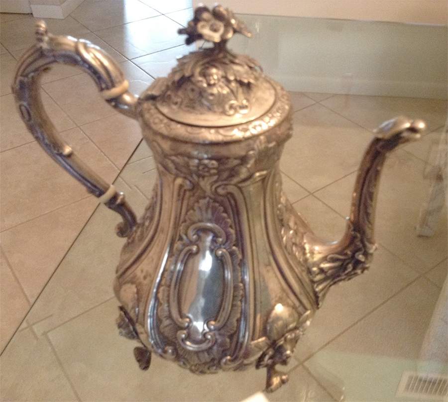D1H1 (Sterling, Hollowware) Coffee Pot by Daniel & Charles Houle-1