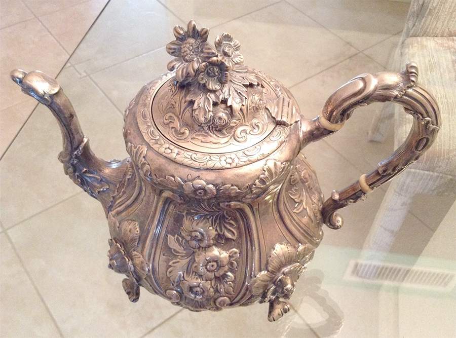 D1H1 (Sterling, Hollowware) Teapot by Daniel & Charles Houle-1