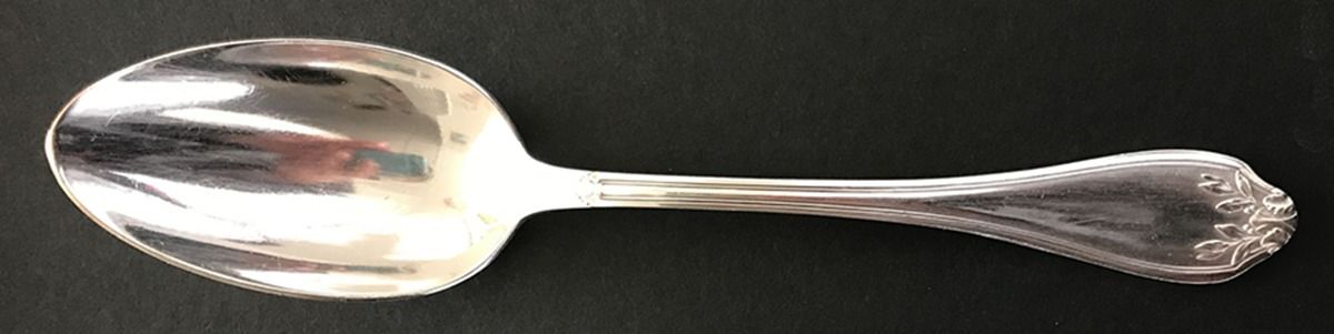 DTJ4 (Silverplate) Place/Oval Soup Spoon by Deetjen-1