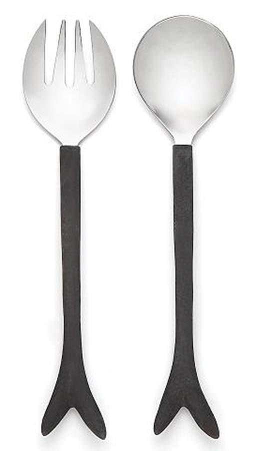 Moby (Aluminum, Hollowware) (2 Pc) Solid Salad Set by Dansk-1