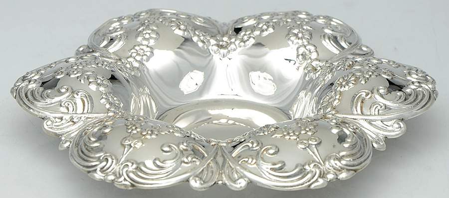 1284 (Sterling, Hollowware) 7" Bon Bon Bowl by Dominick & Haff-1