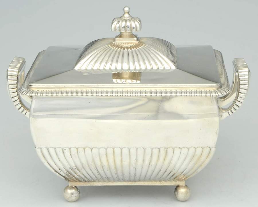118 (Sterling, Hollowware) Square Covered Vegetable Bowl by Dominick & Haff-1
