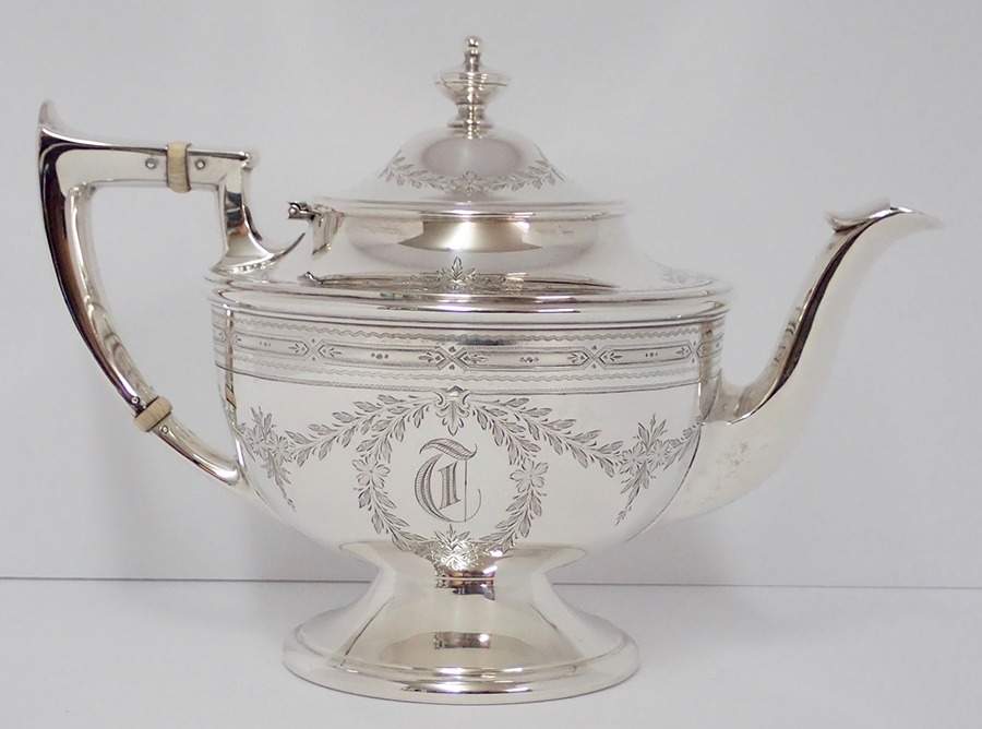 462 (Sterling, Hollowware) Teapot by Durgin-1