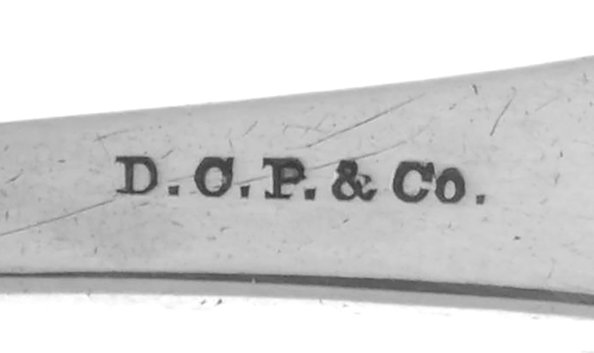Coin Silver Flatware Tablespoon (Serving Spoon) by D C Percival & Co-3