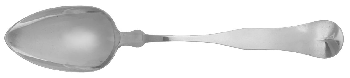 Coin Silver Flatware Tablespoon (Serving Spoon) by D C Percival & Co-1