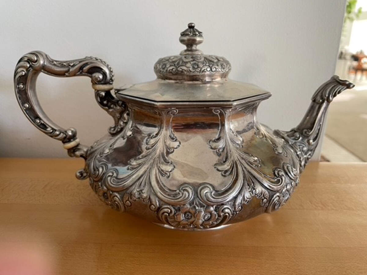 500 (Sterling, Hollowware) Teapot by Dominick & Haff-1