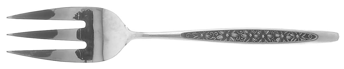 Nicole (Stainless) Medium Solid Cold Meat Serving Fork by Ekco Home Products-1