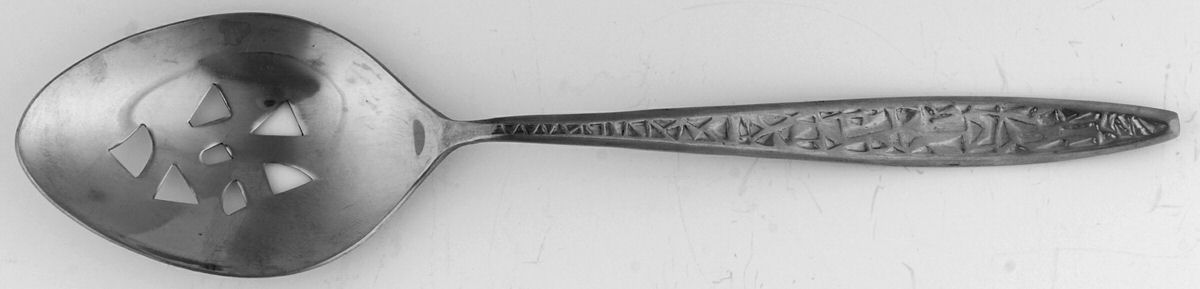 Balboa (Stainless) Pierced Tablespoon (Serving Spoon) by Ekco Silver-1