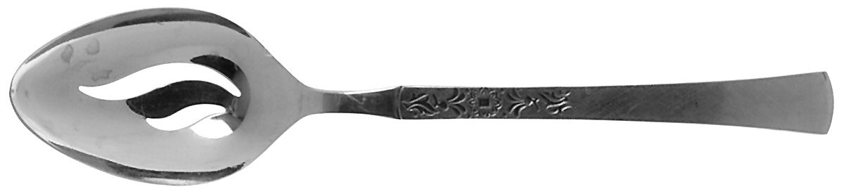 Cantina (Stainless) Pierced Tablespoon (Serving Spoon) by Ekco Silver-1