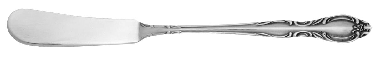Cardiff (Stainless) Flat Handle Master Butter Knife by Ekco Silver-1