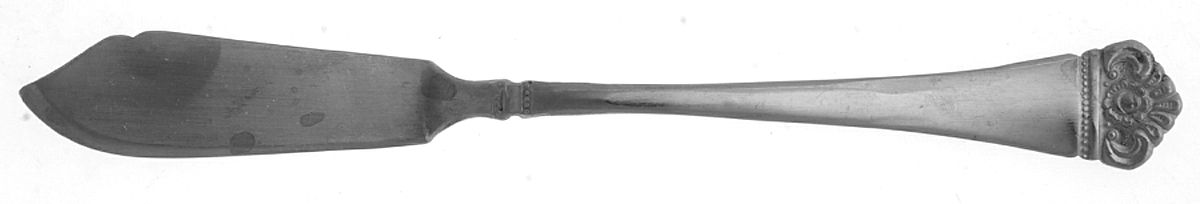 Classic Crest (Stainless) Flat Handle Master Butter Knife by Ekco Silver-1