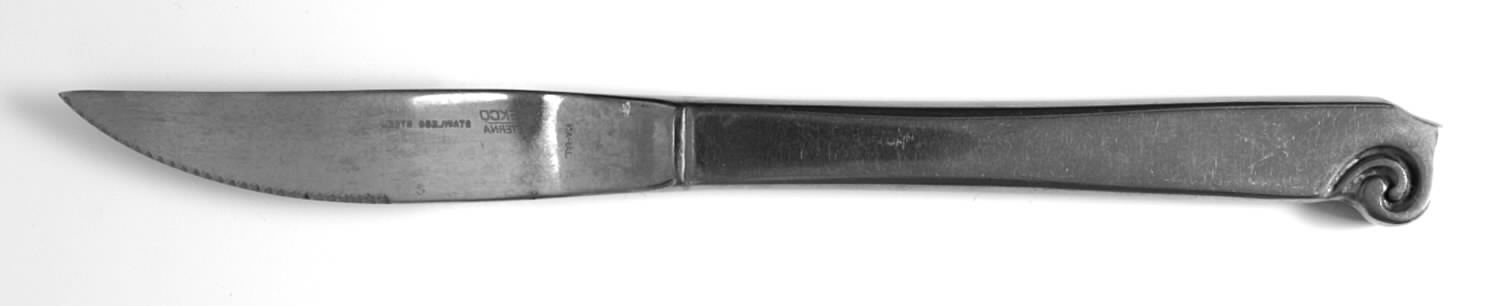 Classic Column (Stainless) Individual Steak Knife Hollow Handle by Ekco Silver-1