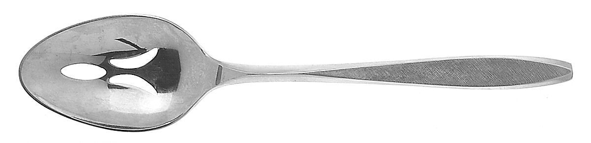 Corsair (Stainless) Pierced Tablespoon (Serving Spoon) by Ekco Silver-1
