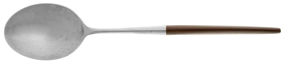 EKS10 (STAINLESS) Solid Serving Spoon by Ekco Silver-1