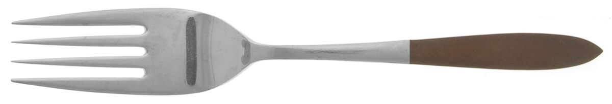 EKS10 (STAINLESS) Medium Solid Cold Meat Serving Fork by Ekco Silver-1