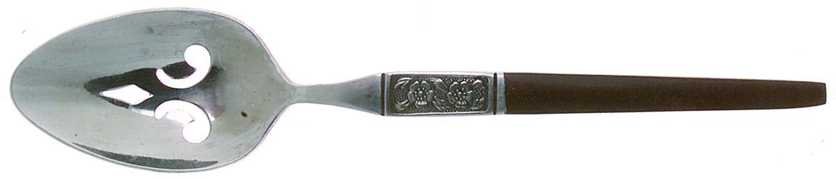 EKS14 (STAINLESS) Pierced Tablespoon (Serving Spoon) by Ekco Silver-1