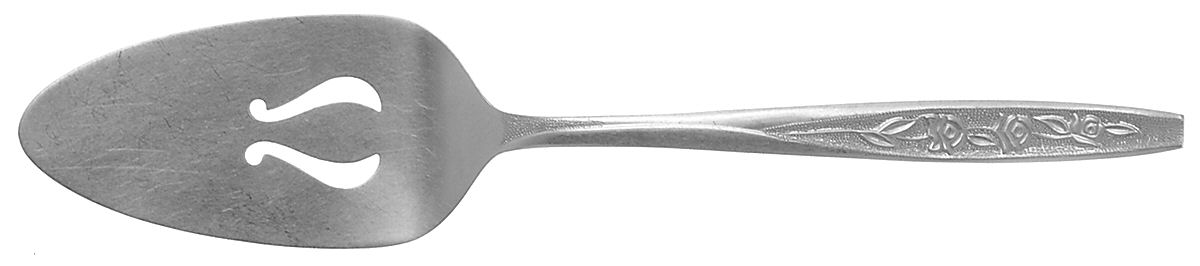 Rose Cotillion (Stainless) Pierced All Stainless Pie Server by Ekco Silver-1
