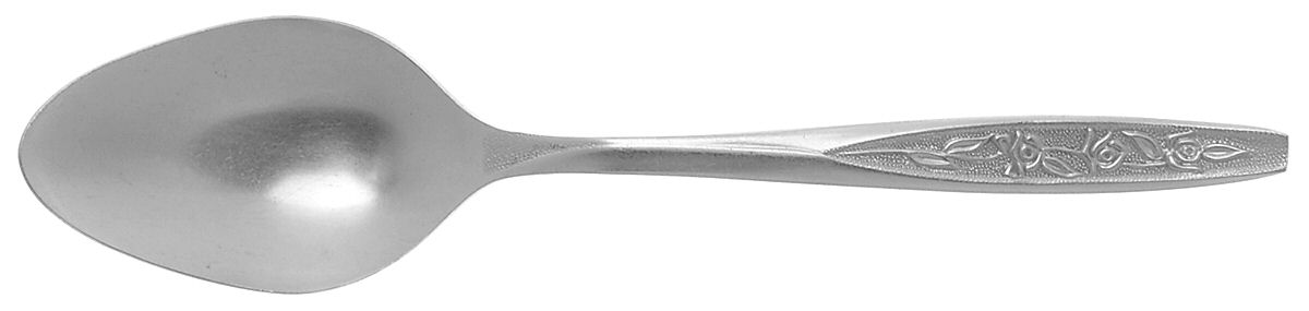 Rose Cotillion (Stainless) Place/Oval Soup Spoon by Ekco Silver-1