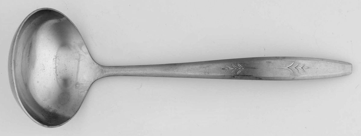 EKS21 (STAINLESS) Solid Gravy Ladle by Ekco Silver-1