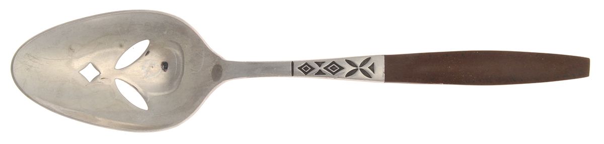 EKS5 (STAINLESS) Pierced Tablespoon (Serving Spoon) by Ekco Silver-1