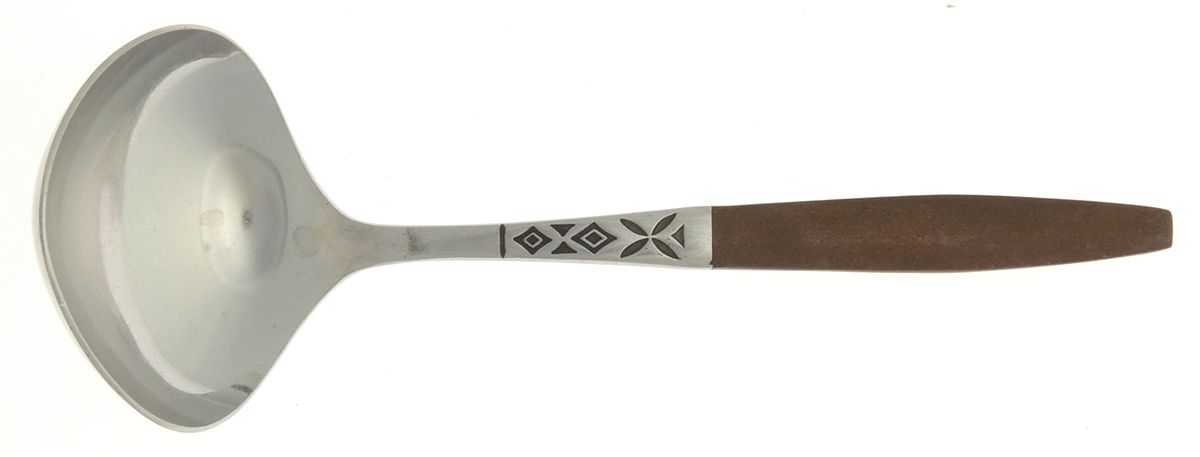EKS5 (STAINLESS) Solid Gravy Ladle by Ekco Silver-1
