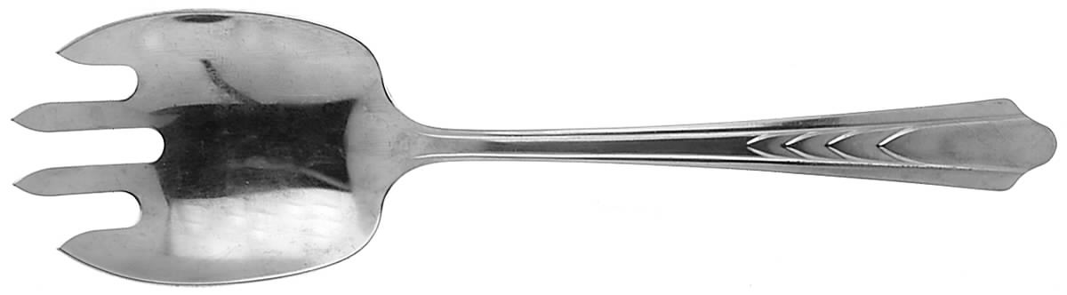 EKS7 (STAINLESS) Medium Solid Cold Meat Serving Fork by Ekco Silver-1